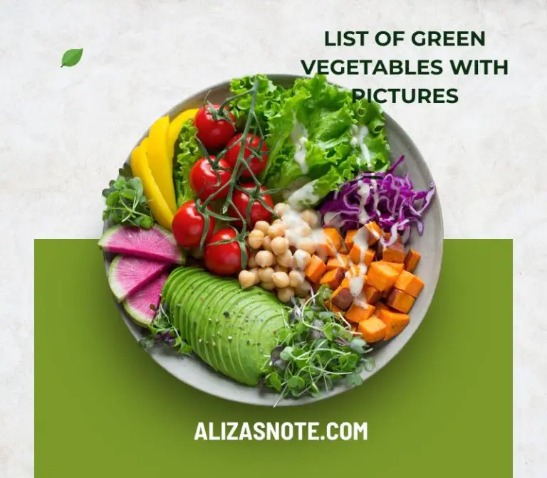 List Of Green Vegetables With Pictures