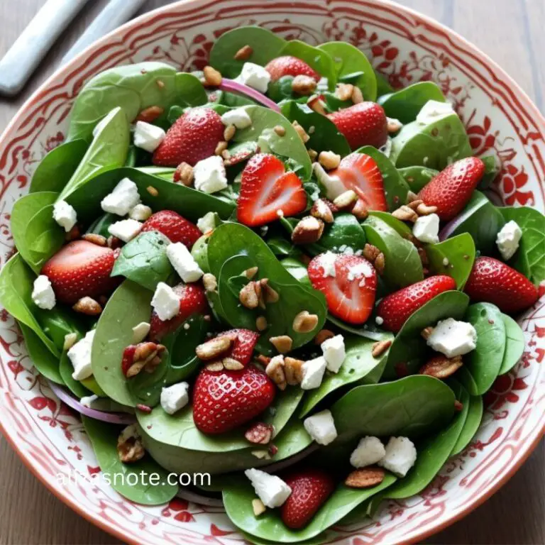 What To Serve With Strawberry Spinach Salad