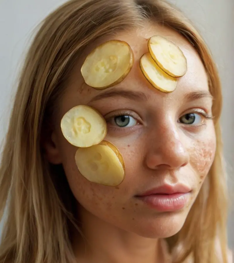 can i use potato on my face everyday for pimples