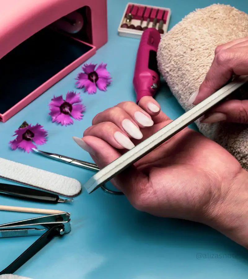 how to cut nails with gel polish
