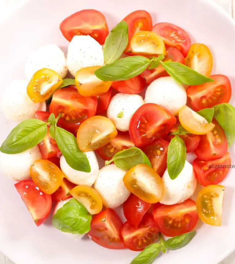 Cherry Tomato Salad With Basil And Fresh Mozzarella