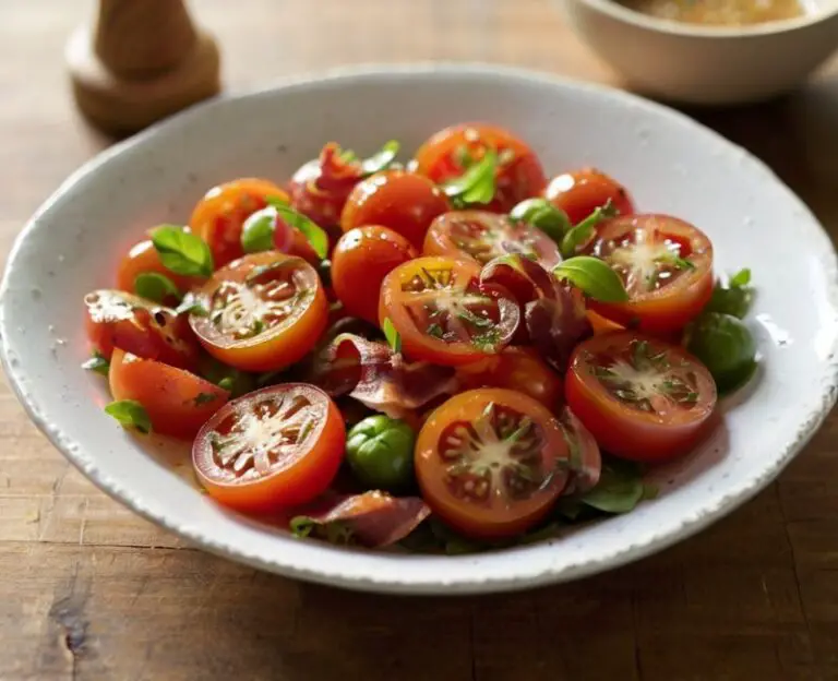 Tomato Salad With Bacon Vinaigrette