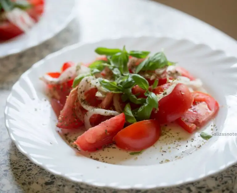 Tomato Salad With Basil Vinaigrette