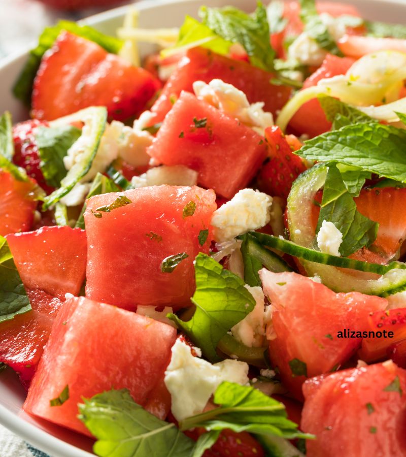 Feta Tomato Cucumber salad